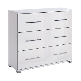 Комод 6Ящ Фемели / Family Глянец Белый MiroMark FM-66-WB