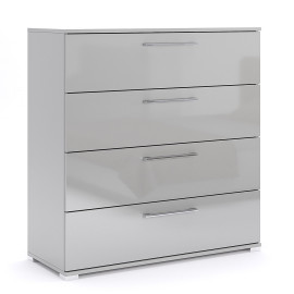 Комод 4Ящ Меги / Megy Глянец Шиншила Серая MiroMark MG-64-GG