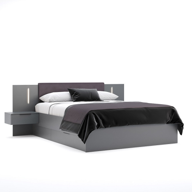 Ліжко з ящиками для білизни 1,6х2,0 Доні / Doni MiroMark DN-36-GT