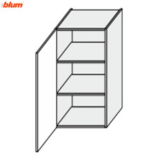 Кухонная секция Валенсия верхняя 20В/720 1дв Pro Blum VL-421W/9003 MiroMark