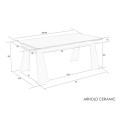Стіл Арнольд кераміка / ARNOLD CERAMIC Intarsio