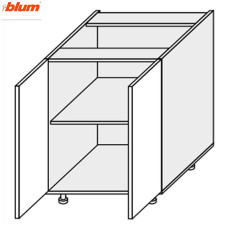 Кухонная секция Валенсия нижняя 80Н/820 2дв Pro Blum VL-086W/9003 MiroMark