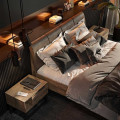 Комплект Квадро ліжко 1.6 без каркаса шафа 4Дв комод 1Дв1Шх тумба 1Шх 2 шт дзеркало MiroMark фото