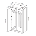Шафа 2Дв Тібо / Tibo Супер Мат Білий MiroMark TB-22-WM