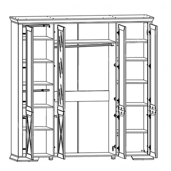 Шкаф Марсель SZF4D Gerbor Холдинг фото