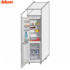 Кухонная секция Валенсия Пенал 60ПХ/2320 Холодильник Pro Blum VL-867W/9003 MiroMark
