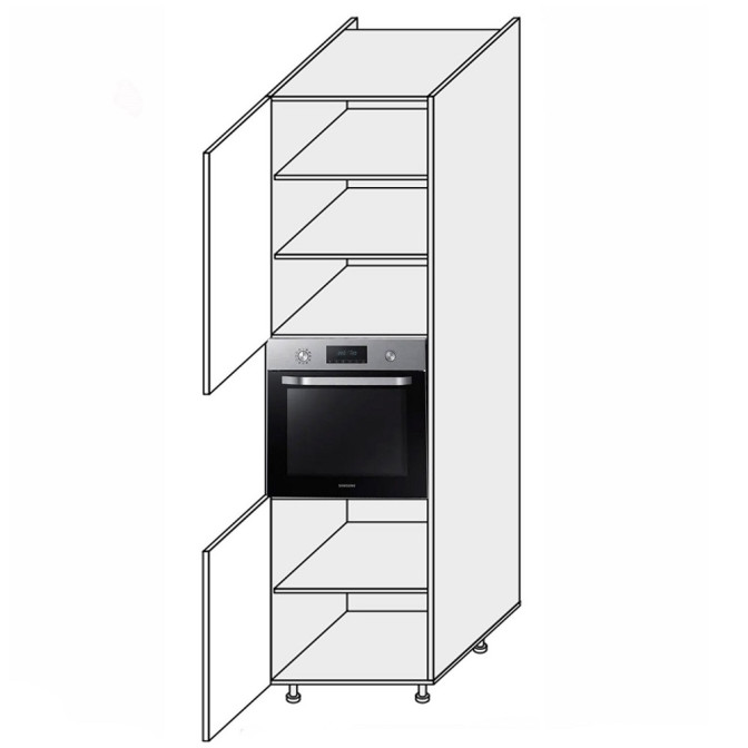 Кухонная секция Мери Пенал 60ПД/2320 Духовка MR-865W/9003gl MiroMark