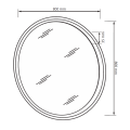 Зеркало 800*800 Меги / Megy Глянец Шиншила Серая MiroMark MG-82-GG