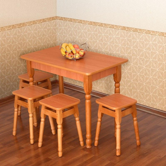 Комплект стіл  +  4 табурети Летро фото