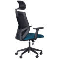 Кресло Lead Black HR сиденье SM 2328/спинка Сетка HY-100 черная AMF