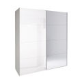 Шкаф-купе с зеркалом 2,5x2,1 Белла / Bella Глянец Белый MiroMark BL-16-WB