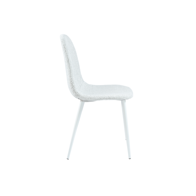 Стул N-160 айвори букле  +  белый Vetro mebel