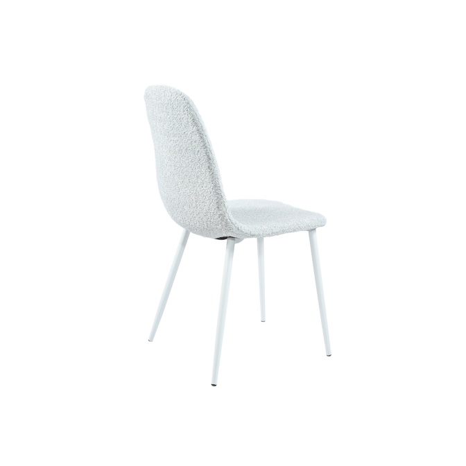 Стул N-160 айвори букле  +  белый Vetro mebel