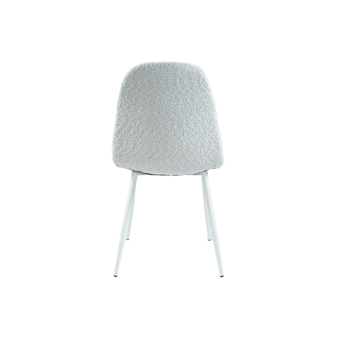 Стул N-160 айвори букле  +  белый Vetro mebel
