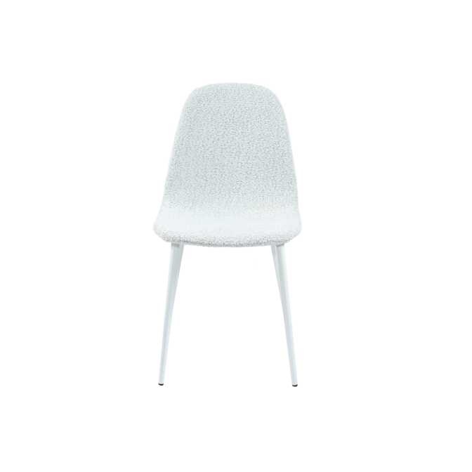 Стул N-160 айвори букле  +  белый Vetro mebel