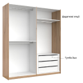 Шкаф-купе 2,0х2,1 Фемели / Family Глянец Белый MiroMark FM-20-WB
