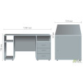 Стіл 2-х тумбовий SL-83 (1390х720х750мм) в'яз ліберті AMF
