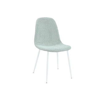 Стілець N-160 м'ятний букле  +  білий Vetro mebel