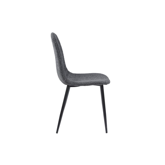 Стул N-160 пепельный букле  +  черный Vetro mebel