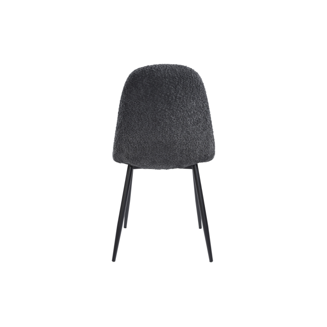 Стул N-160 пепельный букле  +  черный Vetro mebel