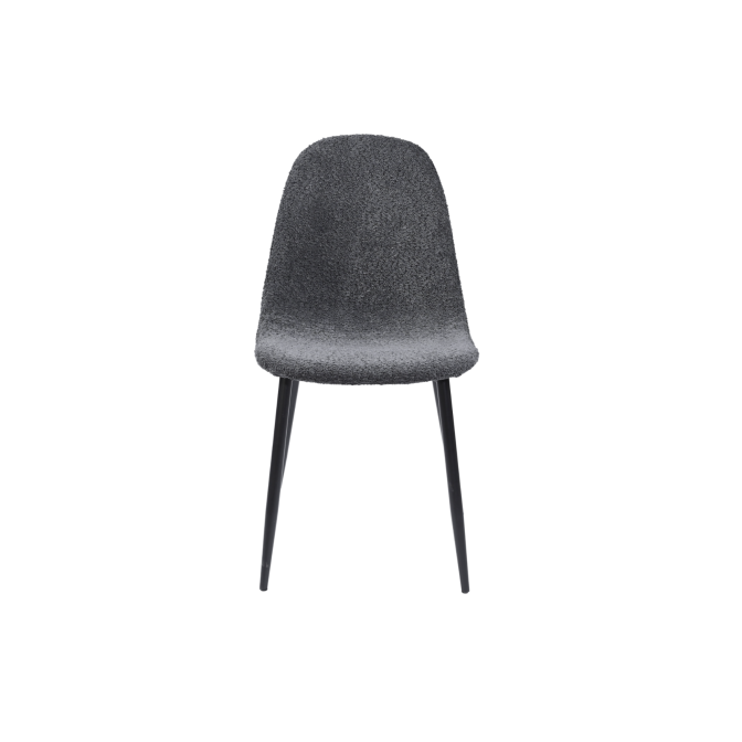 Стул N-160 пепельный букле  +  черный Vetro mebel