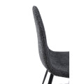 Стул N-160 пепельный букле  +  черный Vetro mebel