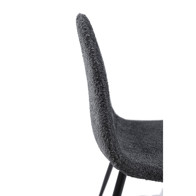 Стул N-160 пепельный букле  +  черный Vetro mebel