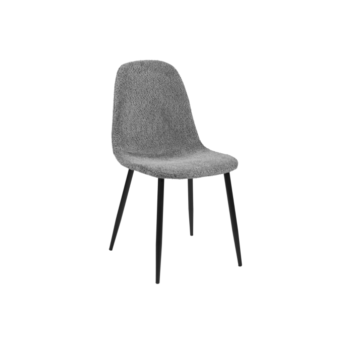 Стул N-160 серый букле  +  черный Vetro mebel