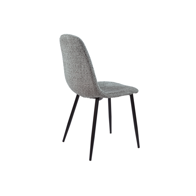 Стул N-160 серый букле  +  черный Vetro mebel