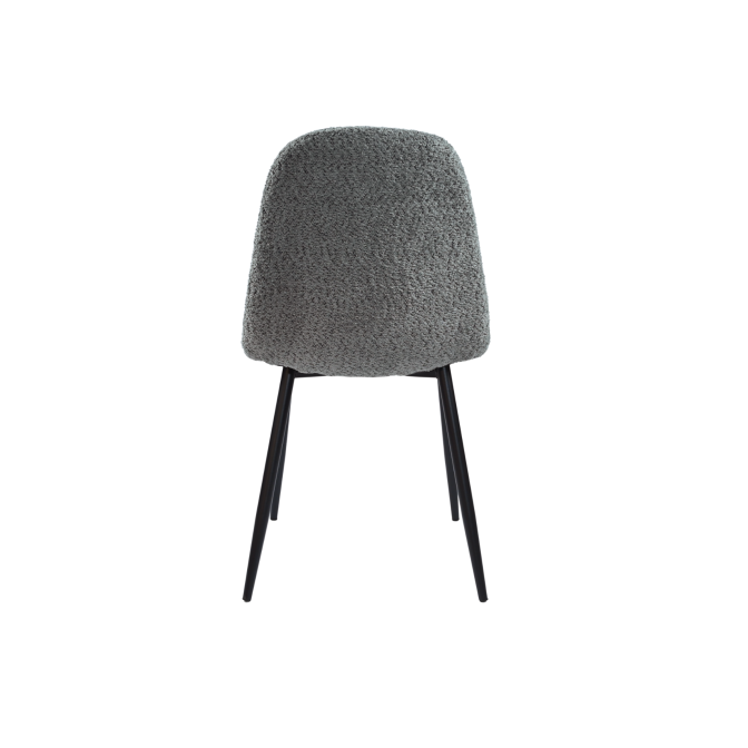 Стул N-160 серый букле  +  черный Vetro mebel