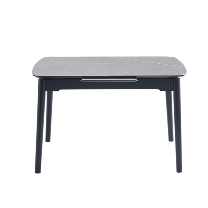 Керамический стол TM-76 петра грей  +  черный Vetro mebel