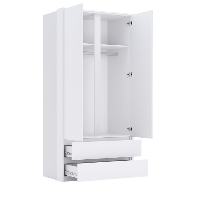 Шафа 2Дв 2Ящ Тібо / Tibo Супер Мат Білий MiroMark TB-12-WM