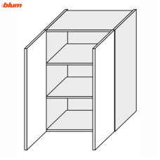 Кухонна секція Вінтаж верхній 80В/900 2дв Pro Blum VN-585W/9003 MiroMark