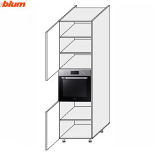 Кухонная секция Валенсия Пенал 60ПД/2320 Духовка Pro Blum VL-866W/9003 MiroMark