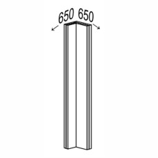 Кухонная секция Миллениум WG нижняя Угол Н 90° 650х650/820 Обманка ML-095W/01 MiroMark