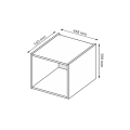 Антресоль Корпус 1Дв Ідея / Idea Глянець Білий MiroMark ID-21-WB