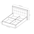 Кровать с подъёмным механизмом 1,6*2,0 Белла / Bella Глянец белый MiroMark BL-47-WB