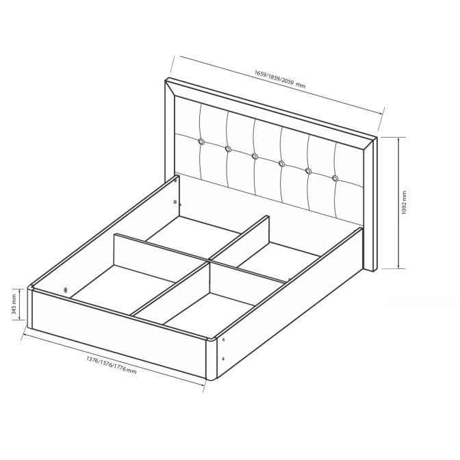 Кровать с подъёмным механизмом 1,6*2,0 Белла / Bella Глянец белый MiroMark BL-47-WB