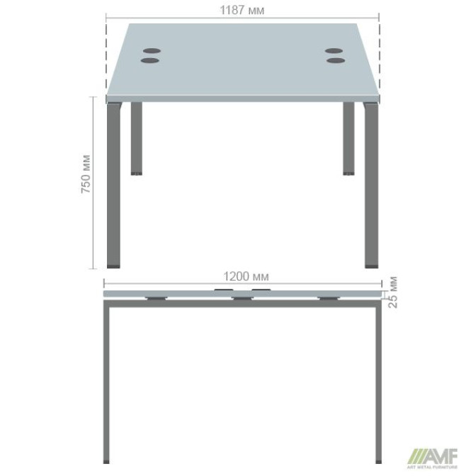 Рабочая станция SIG-150 (1187х1200х750) Черный граф/Вяз Либерти AMF