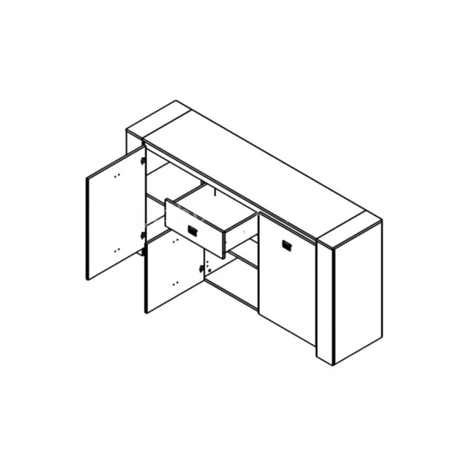 Комод Шелби KOM3D1S BRW Україна
