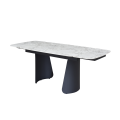 Керамический стол Нардо ТМL-1270 клауди грей  +  черный Vetro mebel