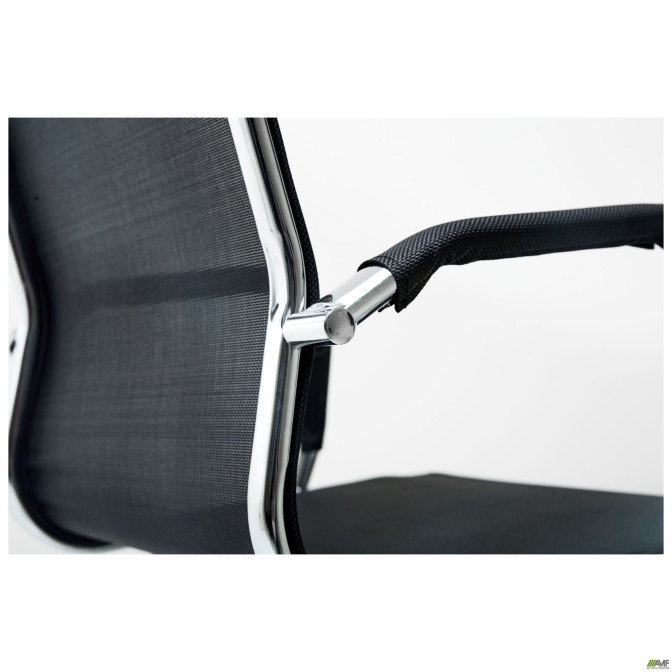 Крісло Slim Net HB Хром Tilt чорний AMF