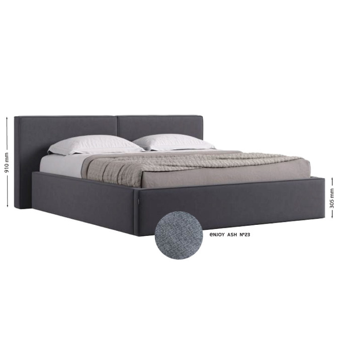Кровать Мягкая обивка с подъёмным механизмом 1,6х2,0 Дуо / Duo MiroMark SF-46-DU