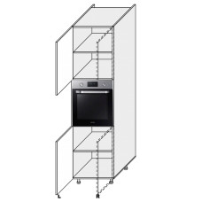 Кухонная секция Миллениум WG Пенал 60ПД/2140 Духовка ML-761W/01 MiroMark