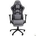 Кресло VR Racer Textile Craft серый/черный AMF