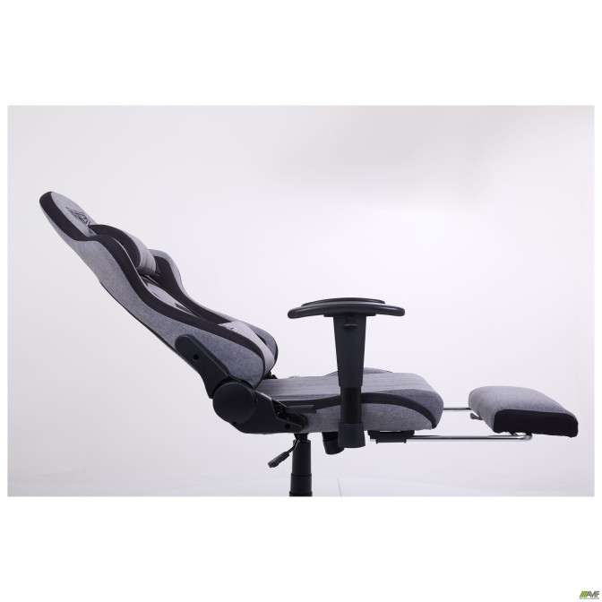 Кресло VR Racer Textile Craft серый/черный AMF