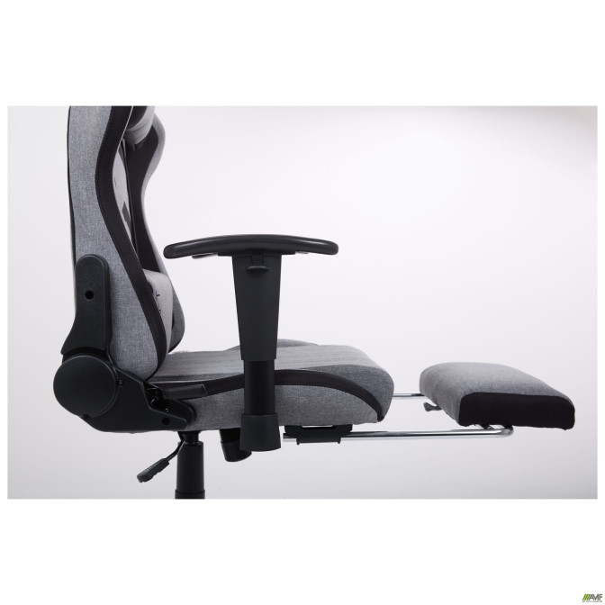 Кресло VR Racer Textile Craft серый/черный AMF