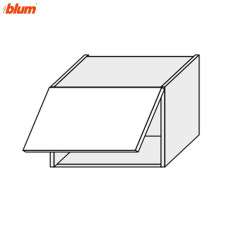 Кухонная секция Валенсия верхняя 40В/360 1дв Aventos Pro Blum VL-141W/9003 MiroMark