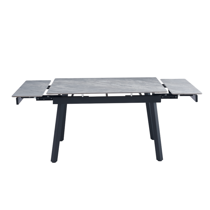 Керамический стол TM-88-1 ребекка грей + черный Vetro mebel