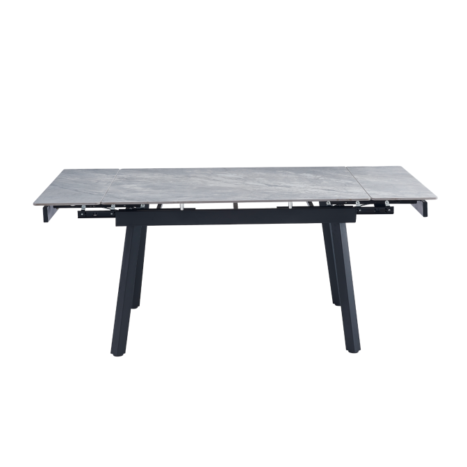 Керамический стол TM-88-1 ребекка грей + черный Vetro mebel